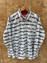 Claudio Lugli Couture Men's Formula 1 Racing Car Print Shirt - Size 3XL